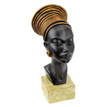 Mibang Black/Gold Resin Sculptural Bust